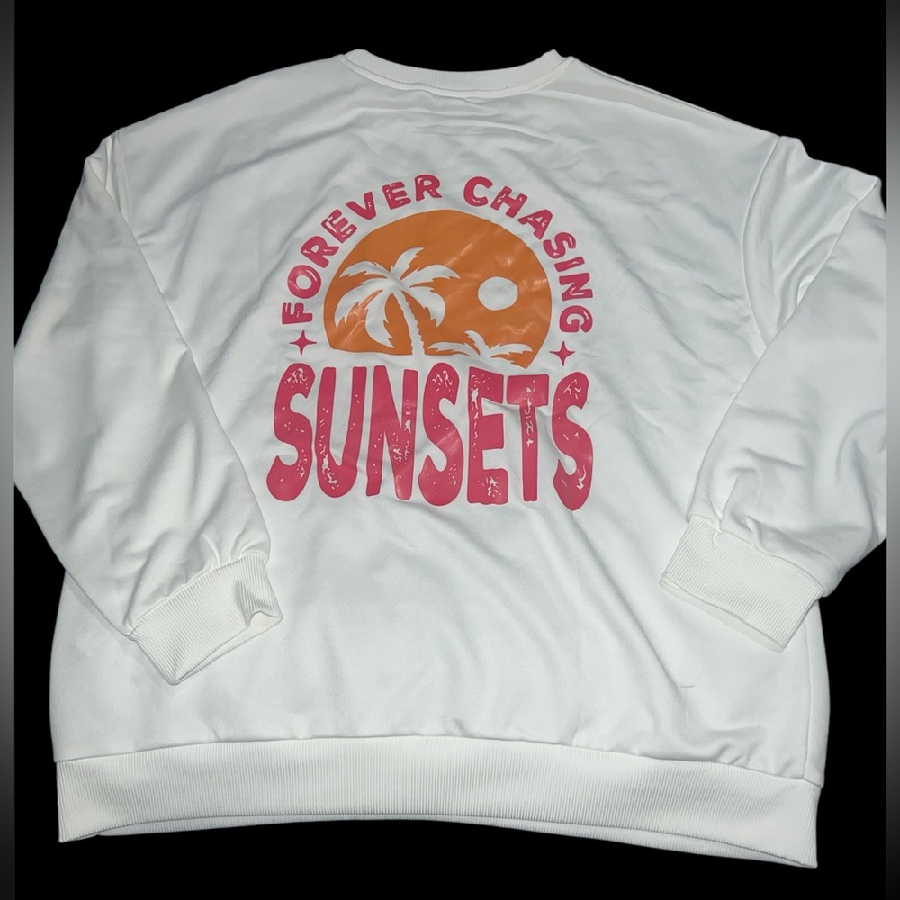 LS white Sweatshirt - Picture 2 of 2